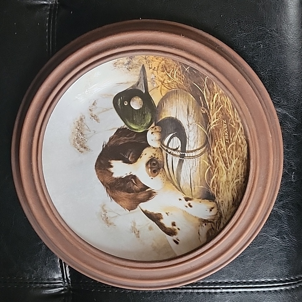 Vintage 1987 Edwin M Knowles, The Springer Spaniel